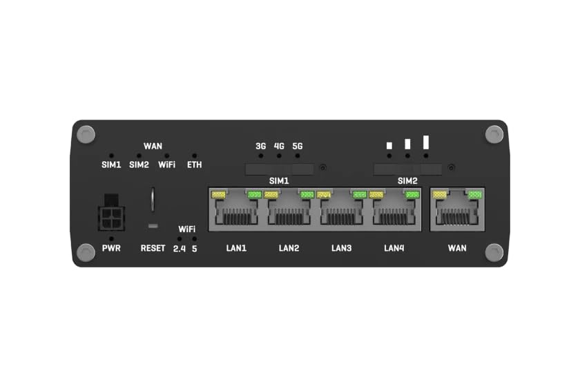 SensorWorks Teltonika RUTM50 5G Router with Wi-Fi | 802.11ac/abgn | 3.4 Gbps | 5G SA/NSA | RUTM50000000 | North America