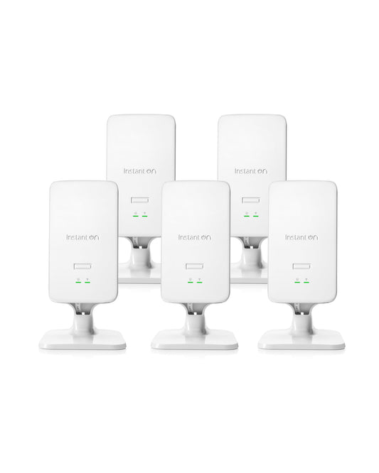 HPE Networking Instant On Access Point AP22D 2x2 WiFi 6 Indoor Wireless Access Point (5 Pack) | Single-Room, Secure, Smart Mesh Support | Power Source Not Included | US Model (S1U75A-5PACK)